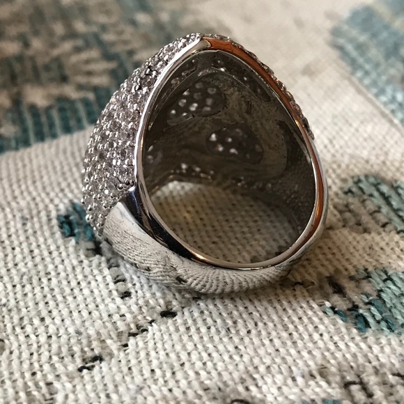 Bubble Heart Statement Ring - approx. size 7 - Picture 4 of 11